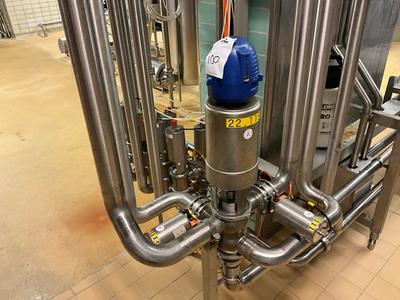 Översiktsbild av Alfa laval pneumatic valve station